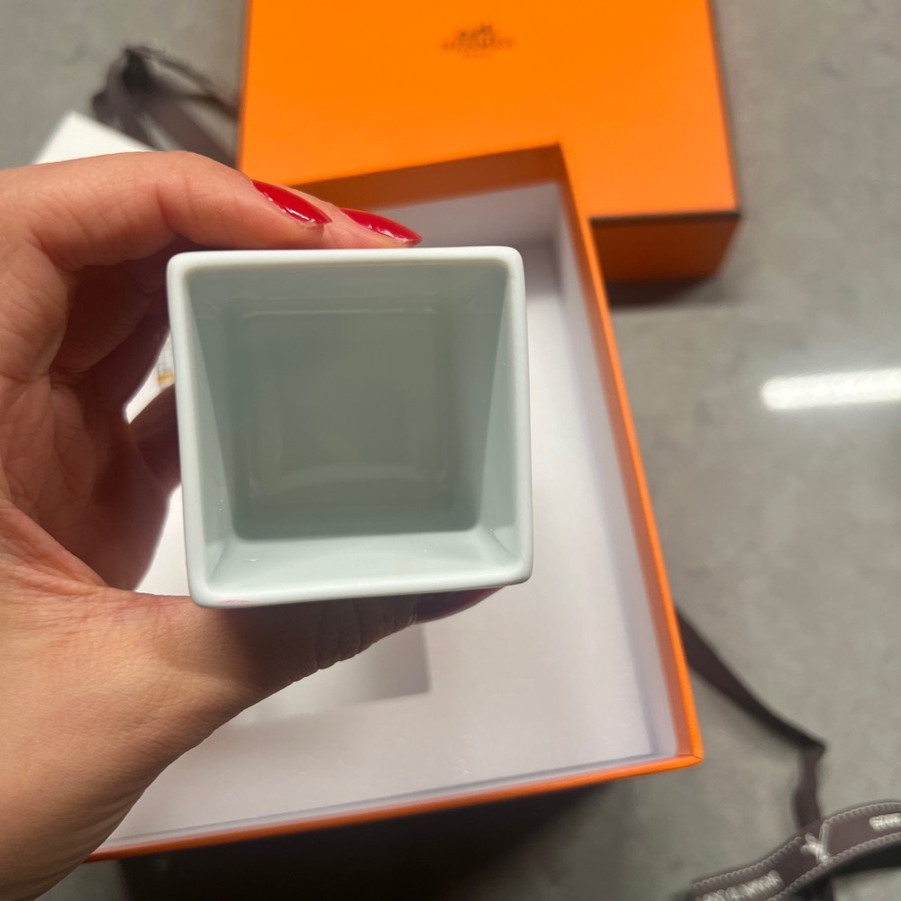 Hermes Gold and White Decorative Box Mosaique au 24 gold box, small - Picture 6 of 10